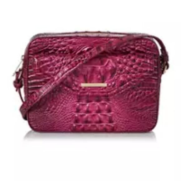 NWT Brahmin Shea Melbourne Crossbody Bag in Pomegranate - Picture 4 of 17
